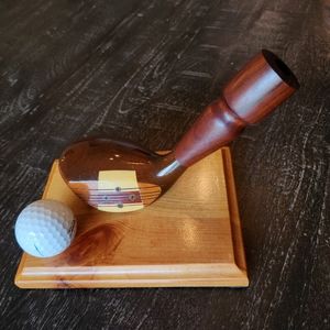 Unique Pen Holder Made With Vintage Golf Club and titleist Ball For Home Office